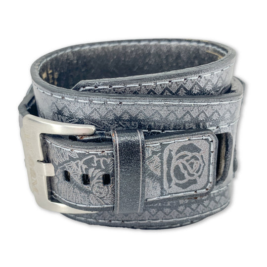 時計 PJ Wood Silver Backle with leather Belt DAKOTAH XVIX-MENS HAND MADE-FULL GRAIN LEATHER-WATCH – TODDBLOOM.COM